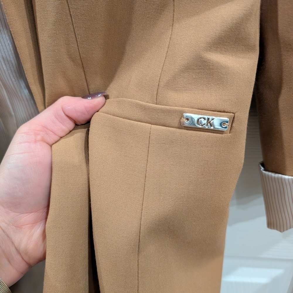 Calvin Klein Camel Women's Blazer - Picture 3 of 8